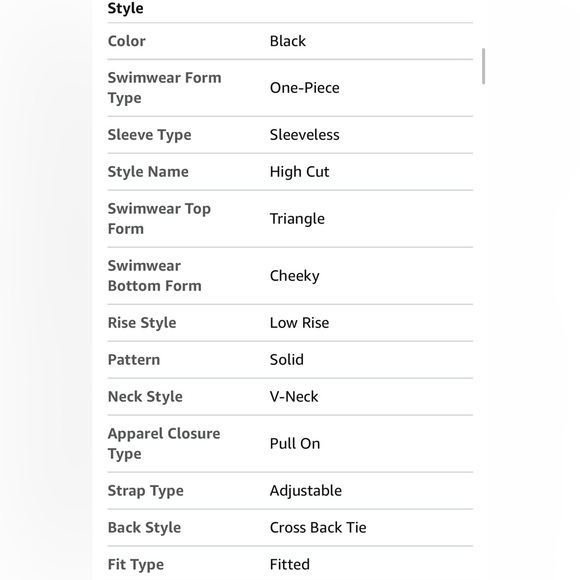 One Piece Swimsuit for Women Bathing Suit Cut Out Cross Back Tie Deep V Neck - Picture 6 of 9